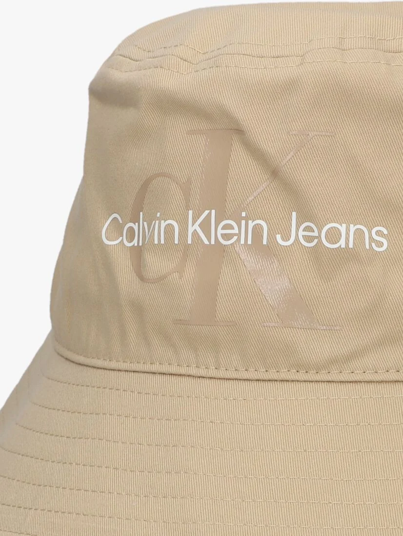 CALVIN KLEIN beige calvin klein hoed monogram soft bucket hat