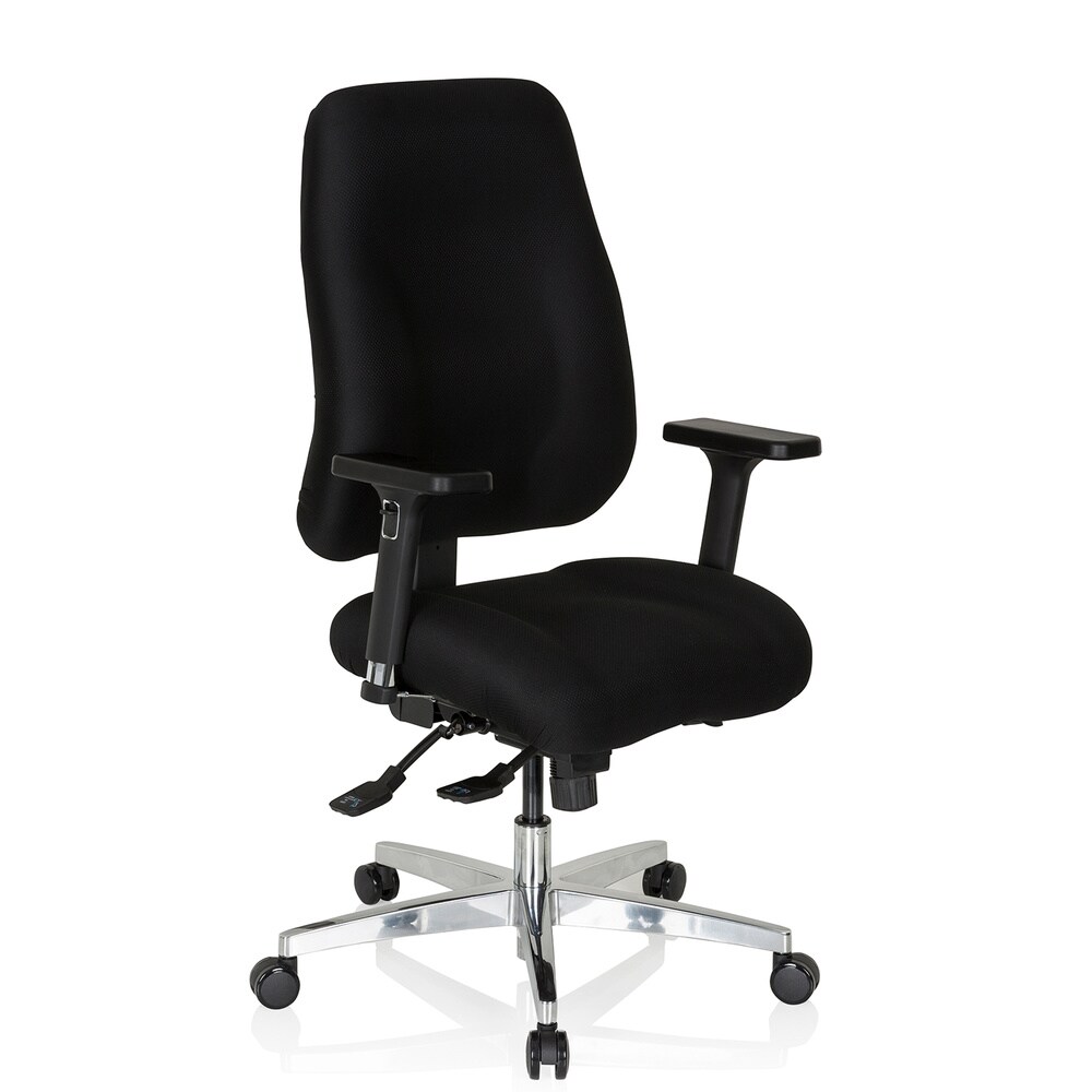 Profi Bürostuhl ZENIT COMFORT Stoff mit Armlehnen (höhenverstellbar) hjh OFFICE