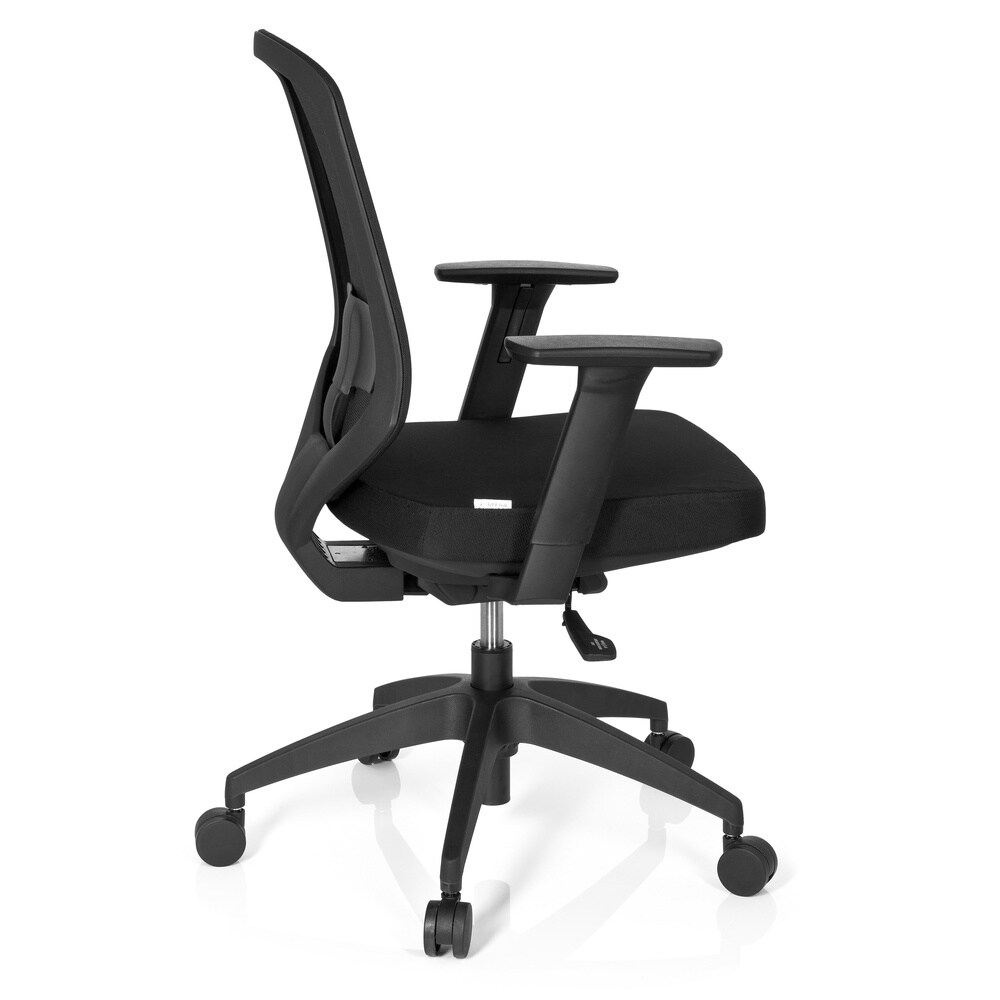 Profi Bürostuhl DELIGHT PRO Stoff/Netzstoff mit Armlehnen (höhenverstellbar) hjh OFFICE