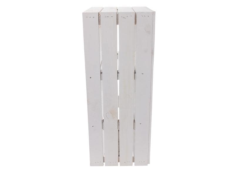 Holz Zollhaus Regal Vintage Weiss 40 x 75 cm Regal im Holzharassen Stil