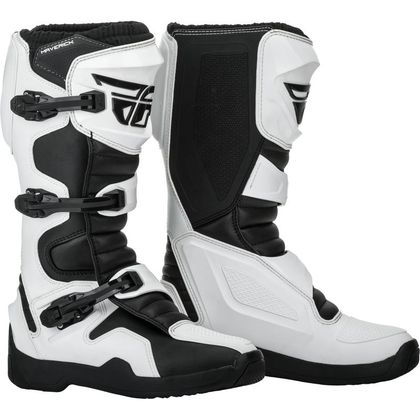 Bottes cross Fly MAVERIK 2025 - Blanc / Bleu