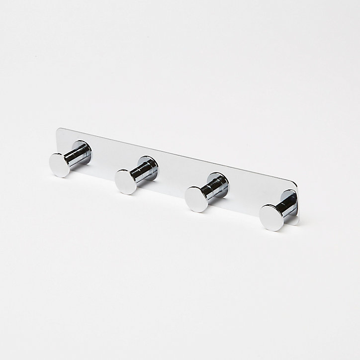 Patère 4 têtes Koros chrome GoodHome