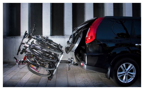Porte-Vélos sur Boule D'Attelage Buzz Rack Eazzy 4 - 13 broches - 4 vélos Noir