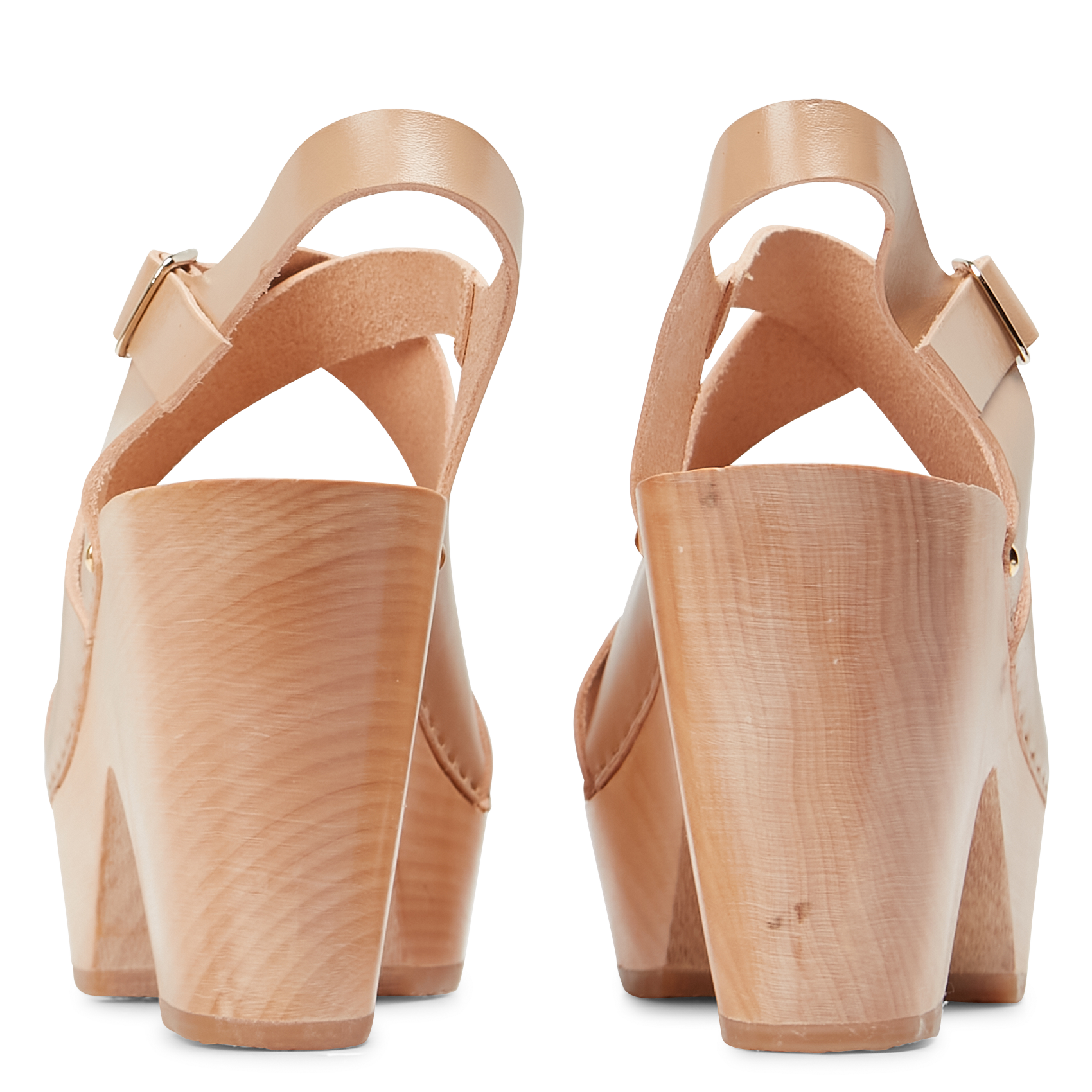 YALTA - Sandales à talon en cuir | Beige