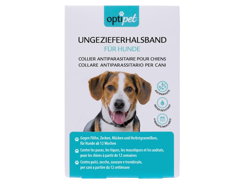 OptiPet Anti-Parasit-Halsband für Hunde, 1 Stück Ungezieferhalsband