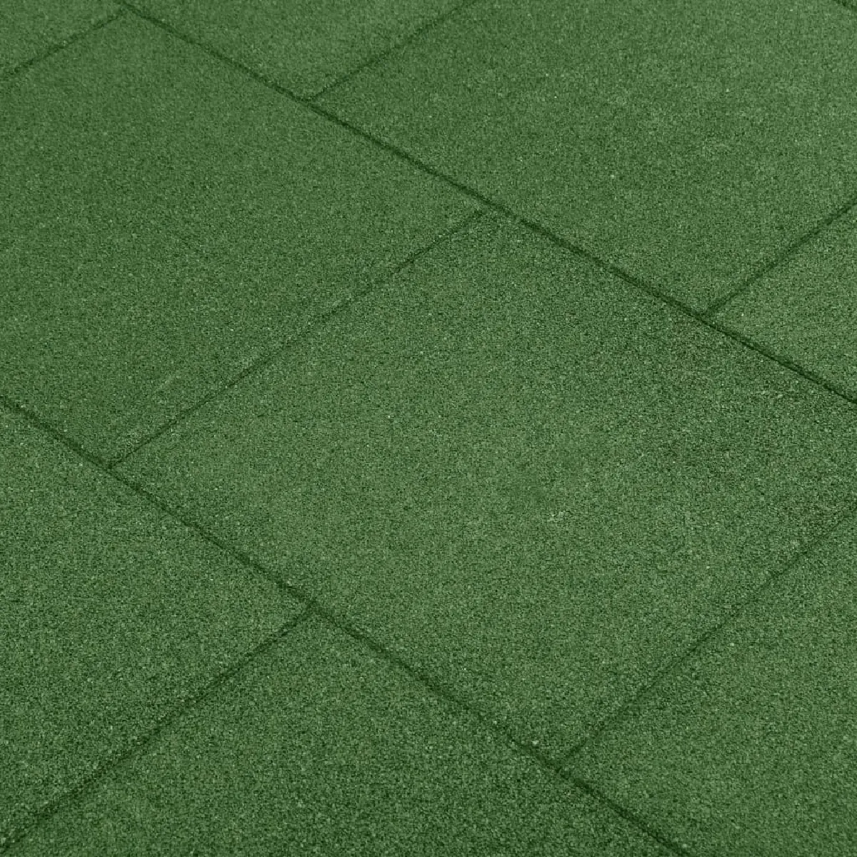vidaXL Carreaux antichoc 6 pcs - Caoutchouc Vert