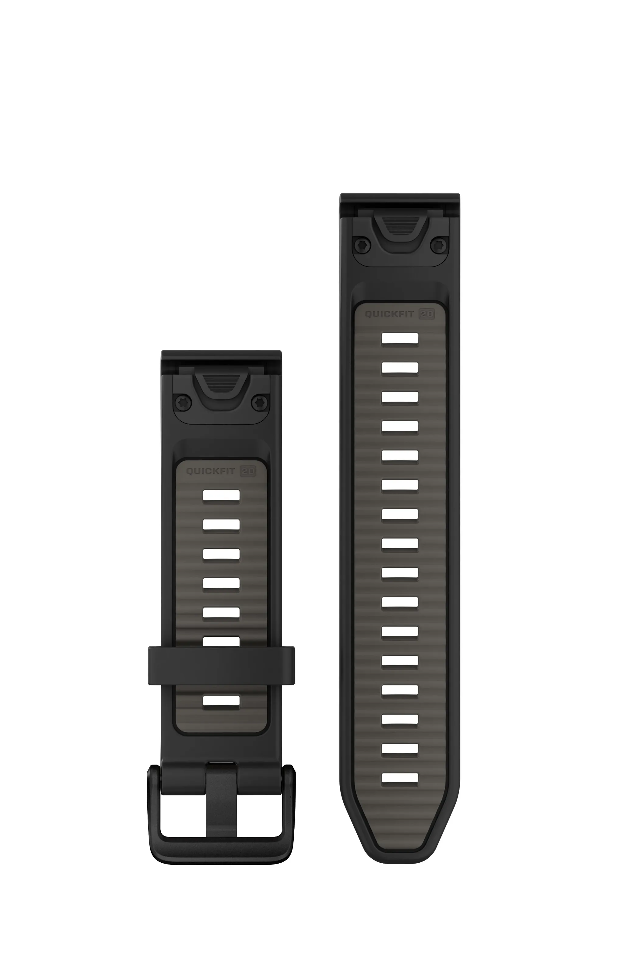 Garmin Quickfit Watch Bands Black/pebble Gray Silicone