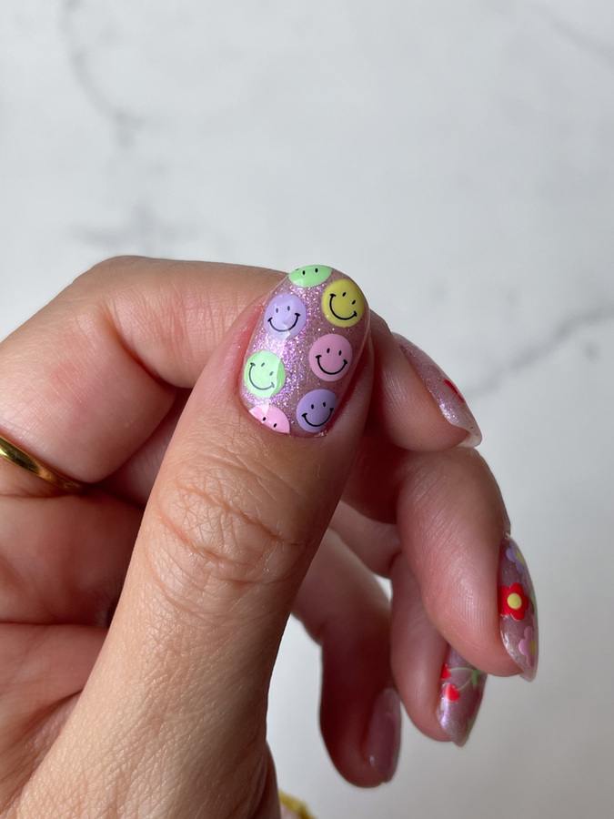 Le Mini Macaron Mini Nail Stickers Flower Power