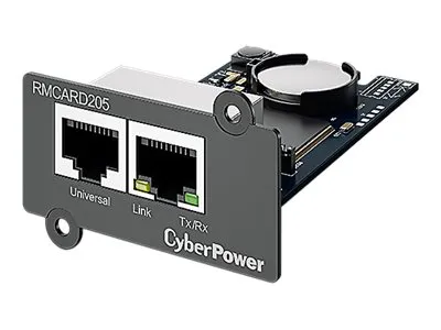 CyberPower RMCARD205 - Adapter for fjernadministration - 100Mb LAN - 100Base-TX - for Smart App Professional Rackmount Series PR3000; Smart App Sinewave PR1000