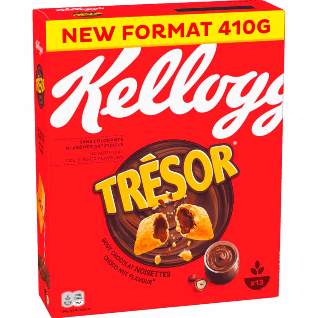 Kelloggs Tresor Choco Nut 410g MHD:10.8.25