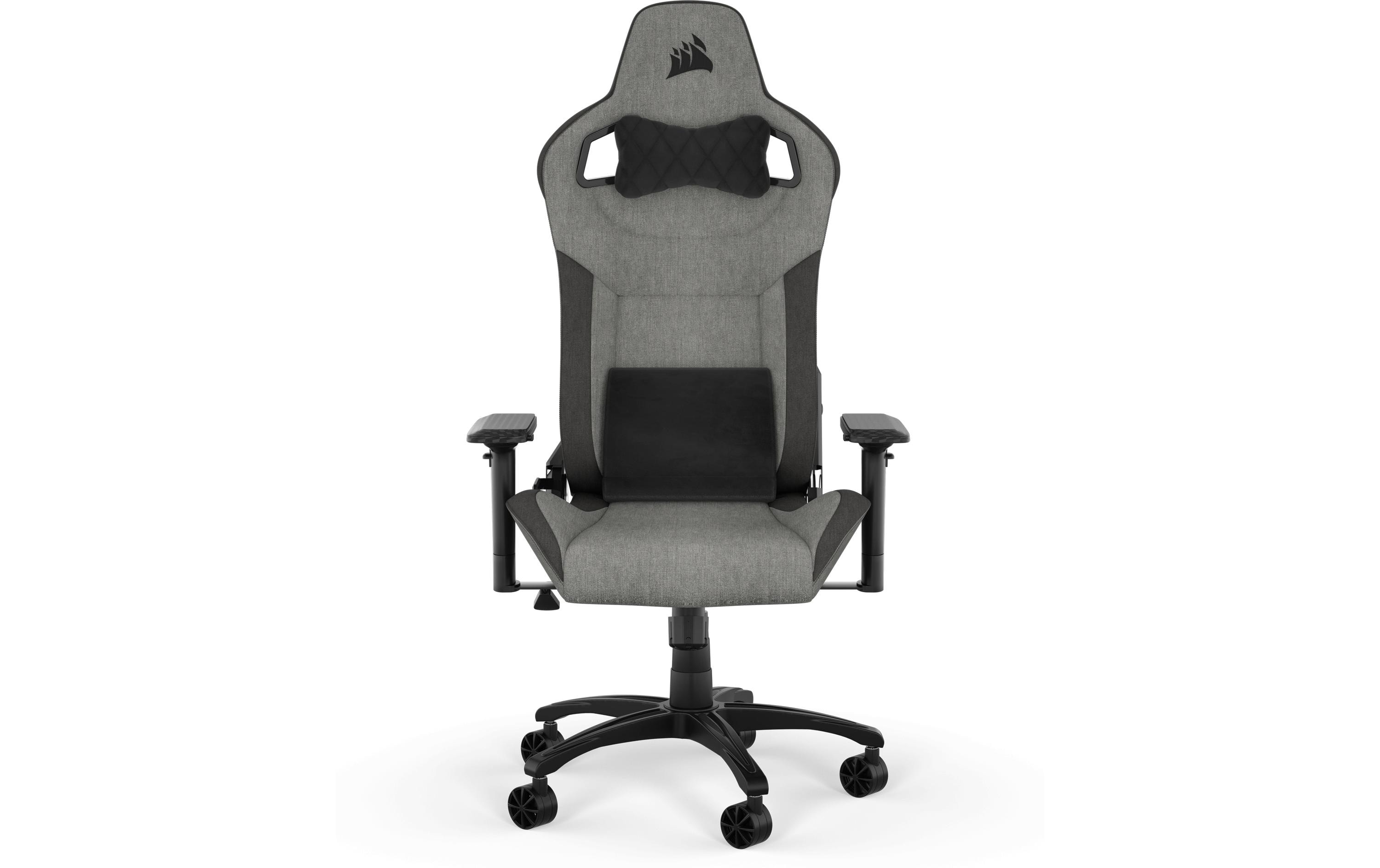 Gaming-Stuhl T3 Rush (2023) Grau<br>Ergonomischer Racing-Gaming-Stuhl mit einer Belastbarkeit von bis zu 120 kg