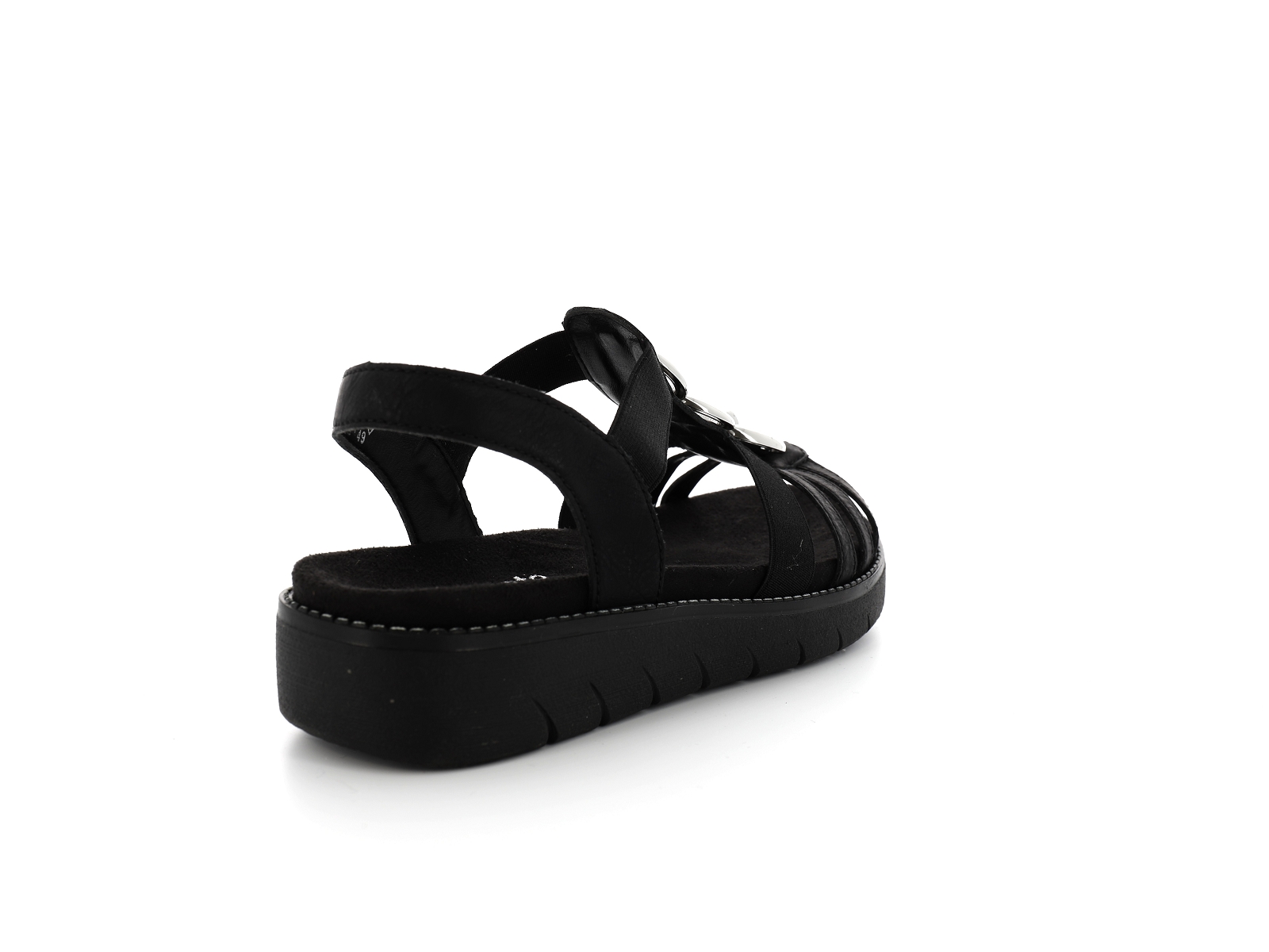 Remonte-D2073 Matières combinées Noir