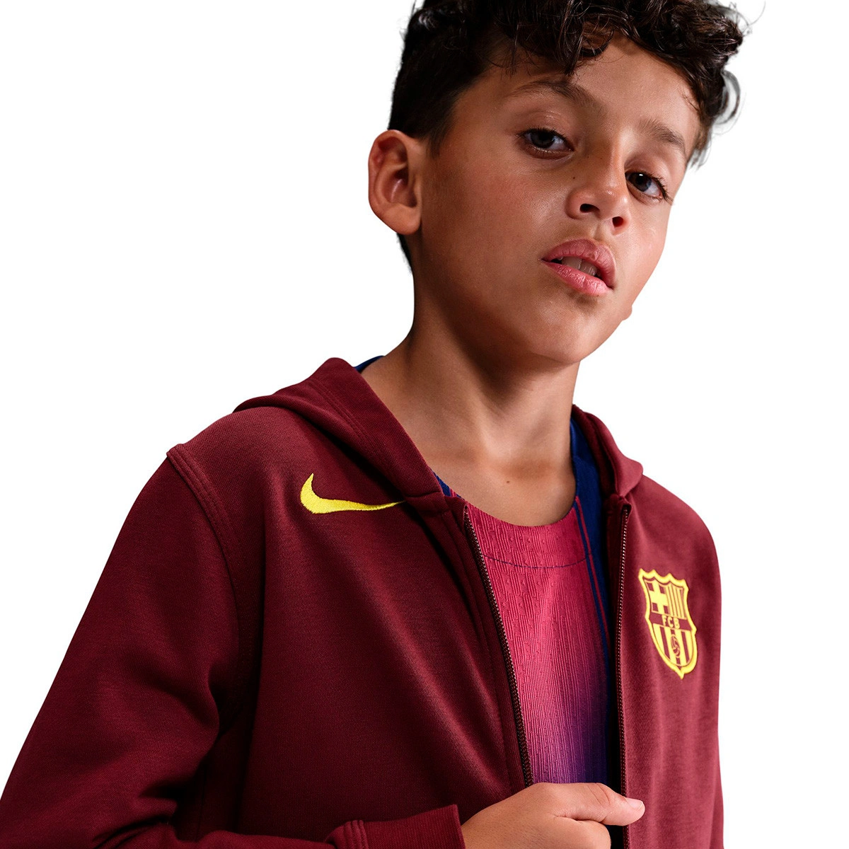 Casaco Nike FC Barcelona Fanswear 2025-2026 Criança