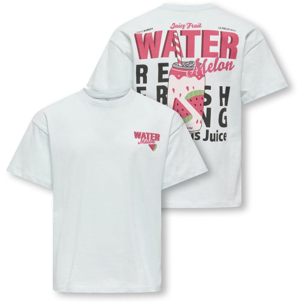 Køb kids ONLY Wan Blue Melon Kogcana Life Ss Rlx Printed Top Jrs