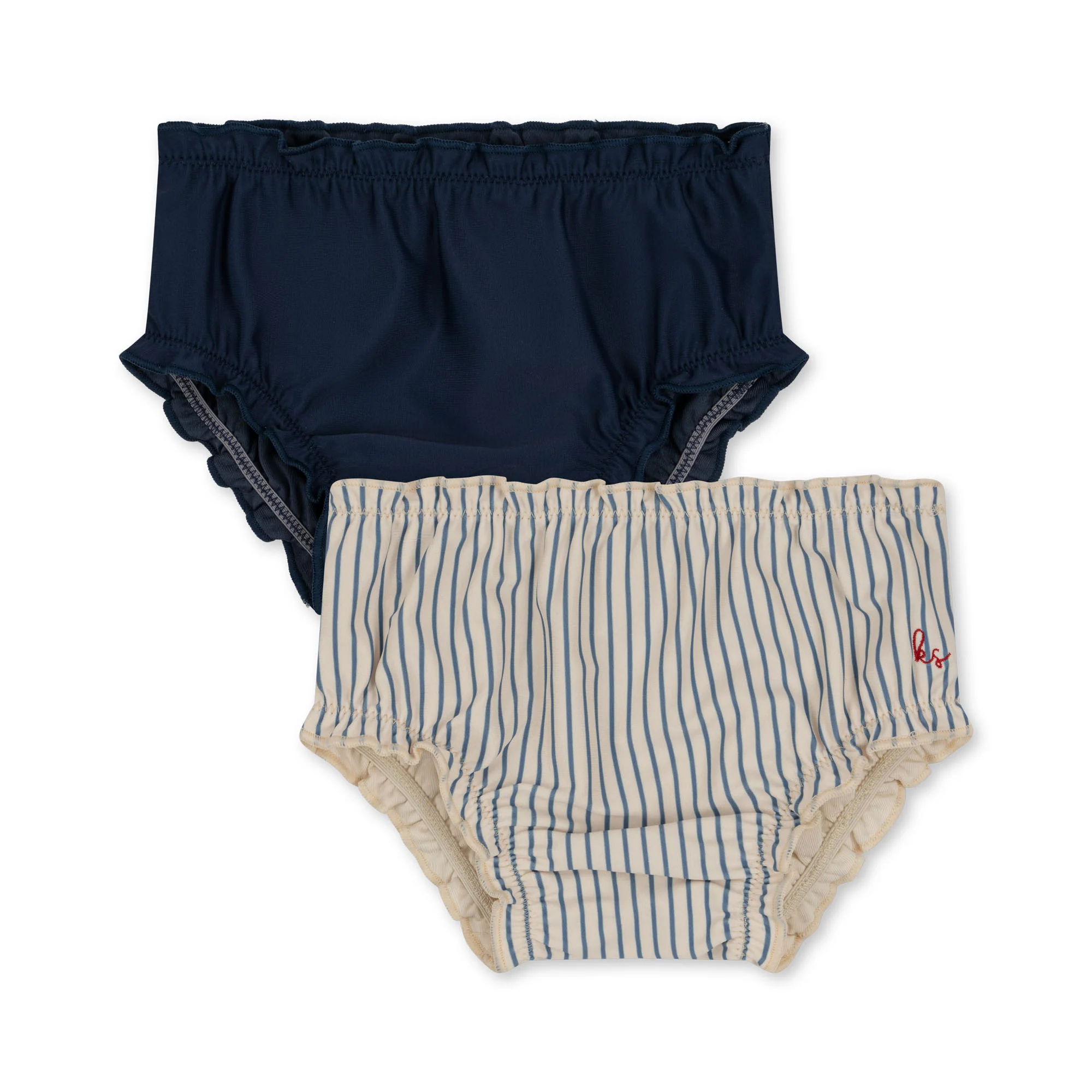 2 pak collette badebukser - BLUE STRIPE - 3M