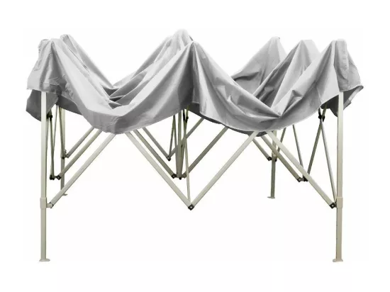 Gazébo pliant pliant 3 X 2 Blanc recouvert de PVC imperméable