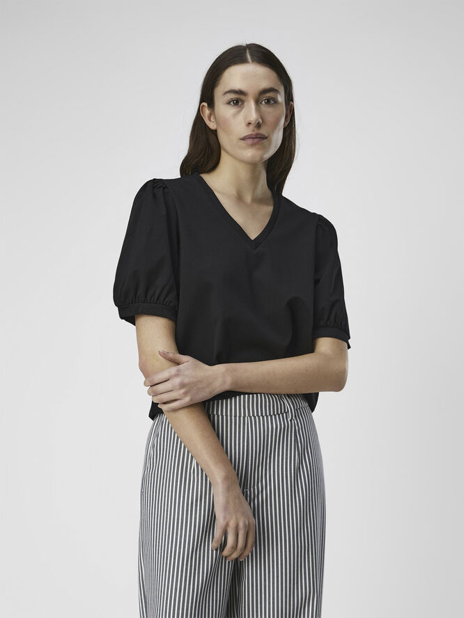 Object OBJCAROLINE S/S TOP NOOS Black
