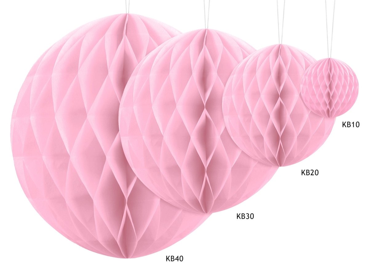 Honeycomb Bal Lichtroze 40cm