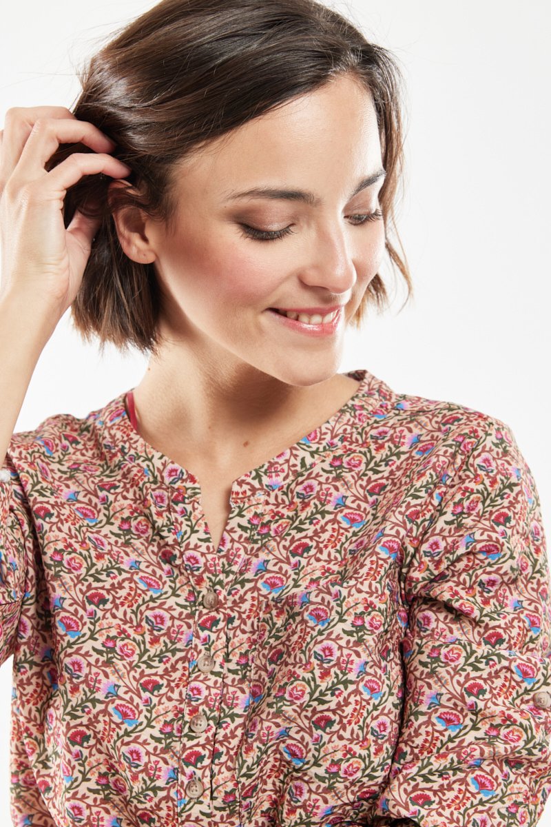 Chemisier fleuri CARLY