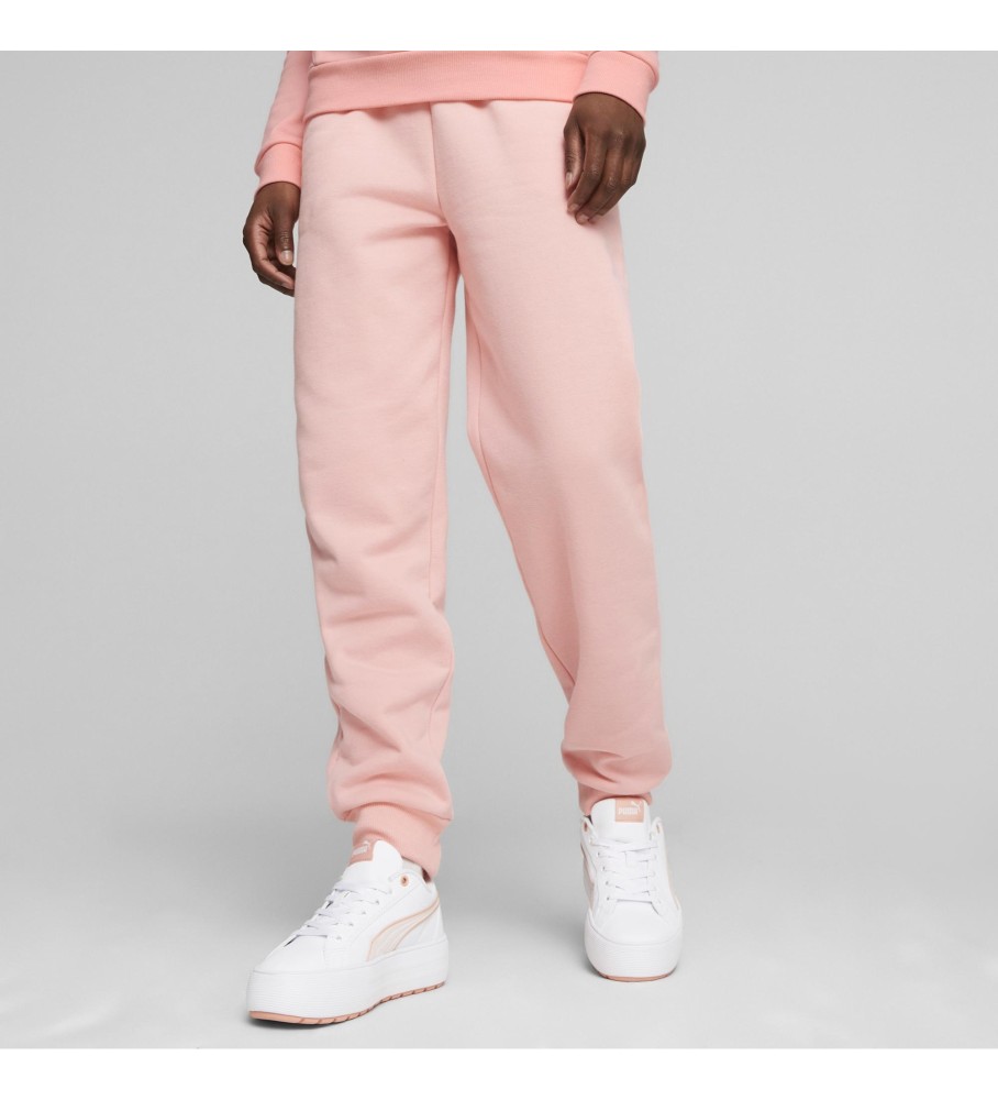 Calça rosa bordada Puma Essentials+