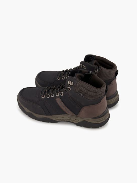 TOM TAILOR Schnür-Stiefelette Schwarz