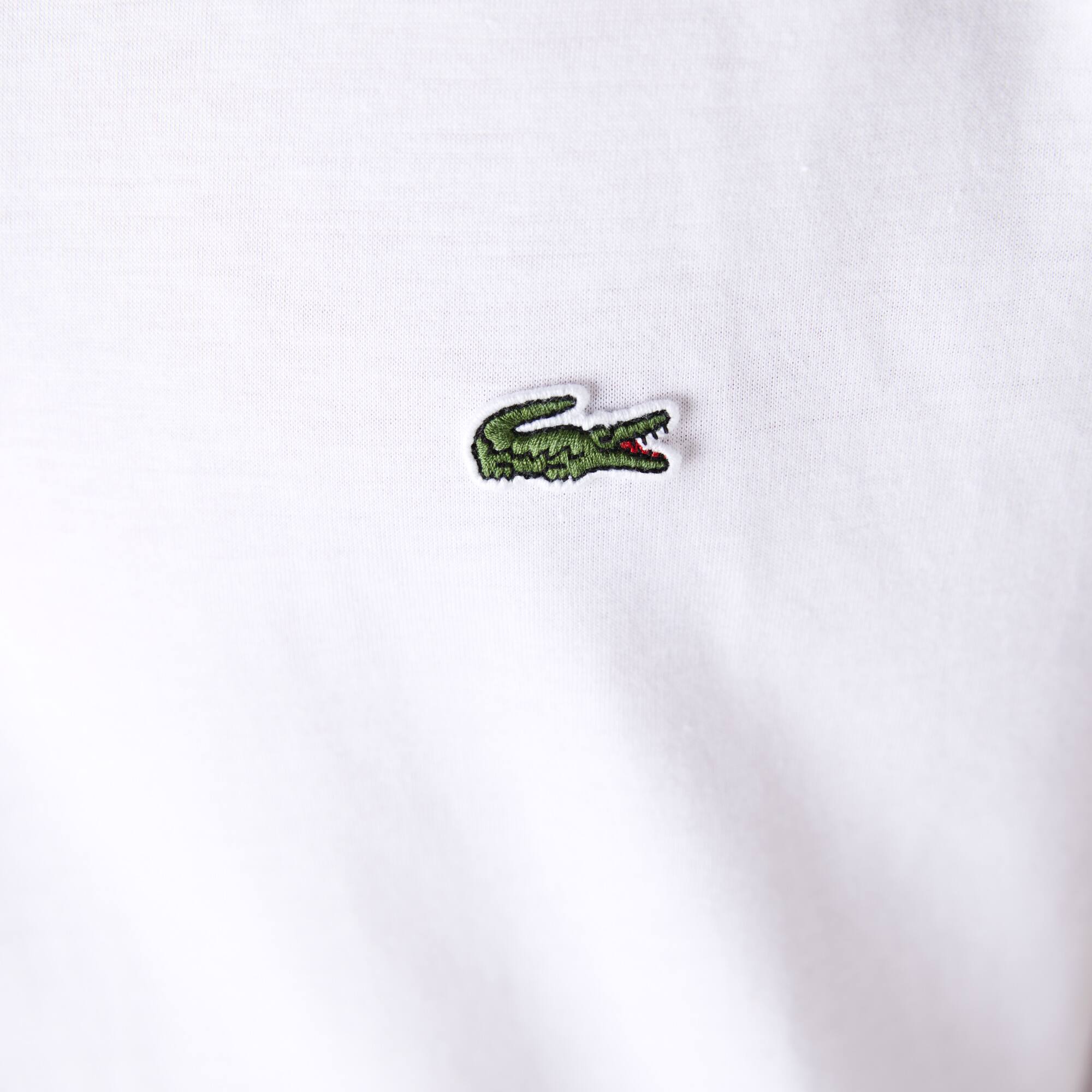 Herren-Shirt aus Pima-Baumwolljersey mit V-Ausschnitt T-Shirts - Weiss - Lacoste - Herren