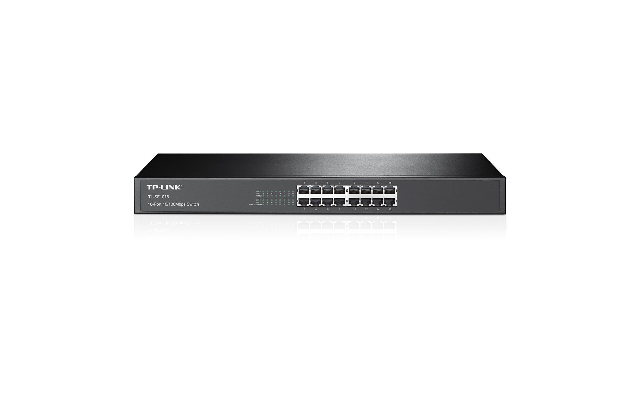 Switch TL-SF1016 16 Port16-Port-Switch, Stahlgehäuse mit internem Netzteiladapter