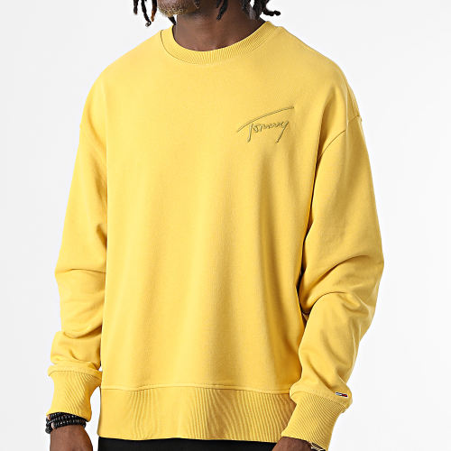 Sweat Crewneck Tommy Signature 5206 Jaune