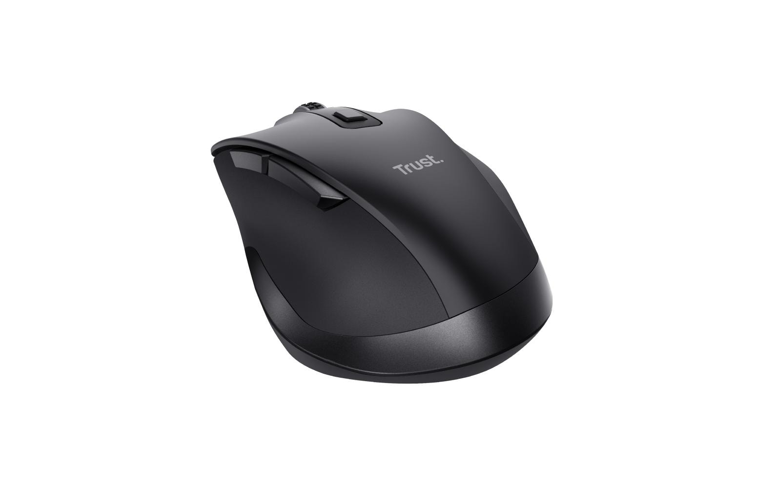 Ergonomische Maus Fyda Rechargeable SchwarzWiederaufladbare Funkmaus mit geschwungenem Design