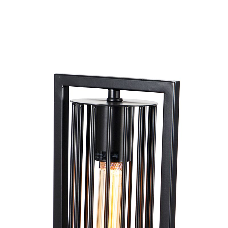 Moderne vloerlamp zwart - Balenco Wazo