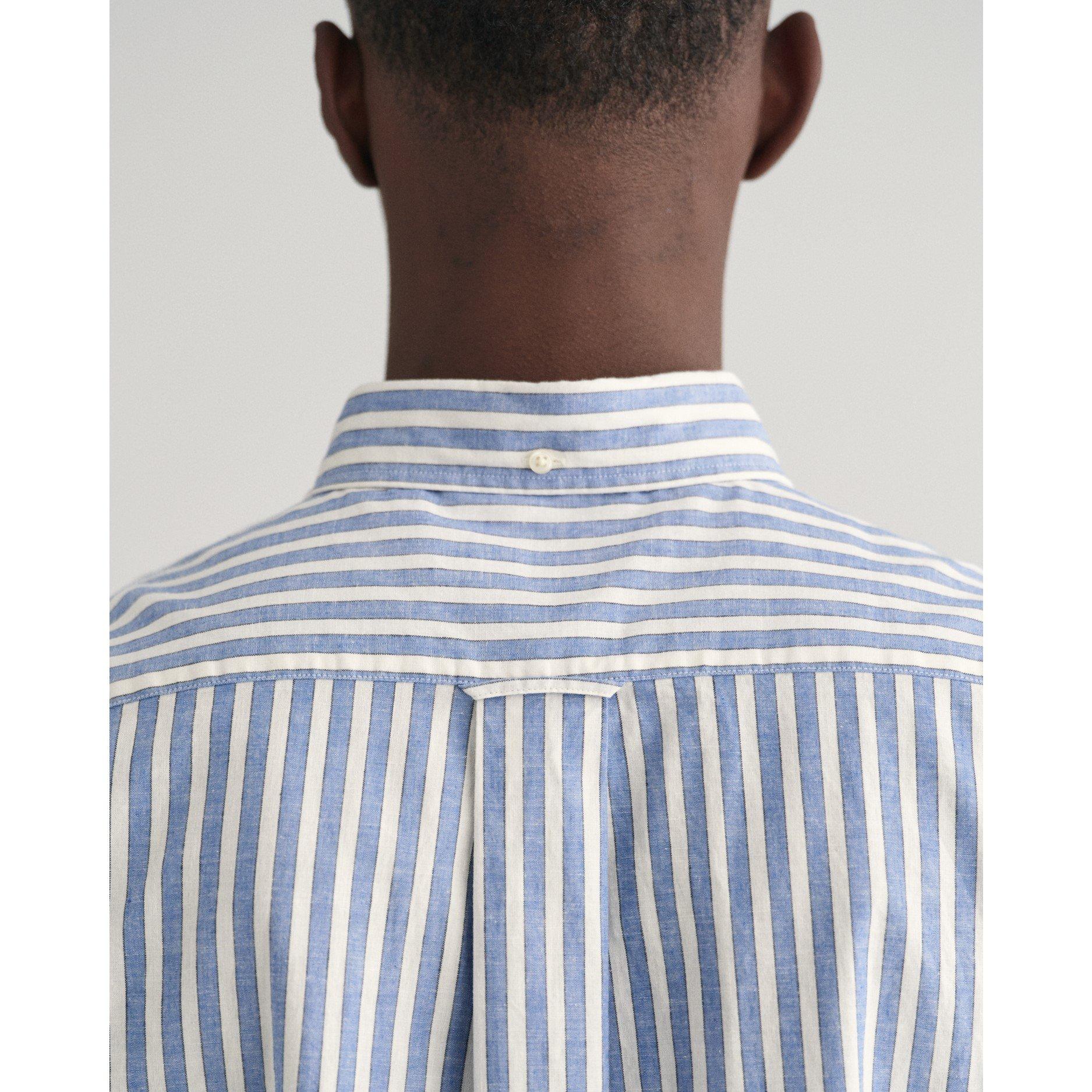 Gant REG COTTON LINEN STRIPE SS SHIRT SU