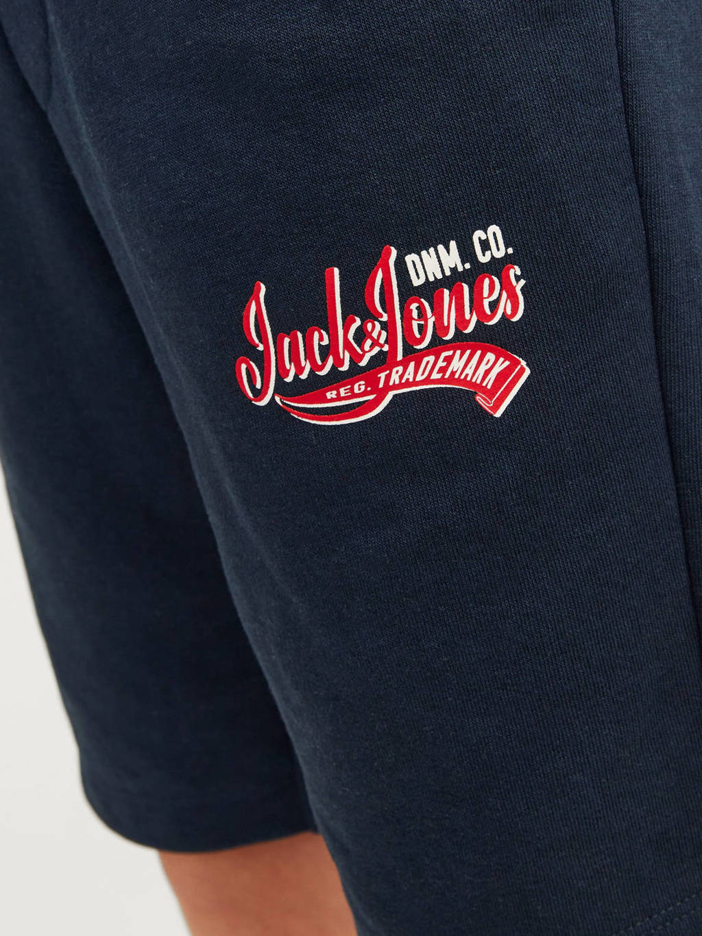 JACK & JONES sweatshort JPSTLOGO met logo donkerblauw