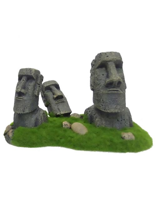 Aqua Della Moai Easter Eiland - Aquarium - Ornament - 21x12x13 cm