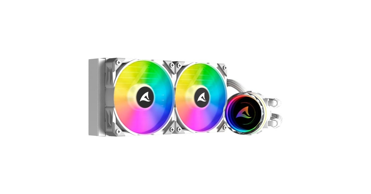 SharkoonS80 RGB White waterkoeling  (Wit, 4-pins PWM fan-connector)