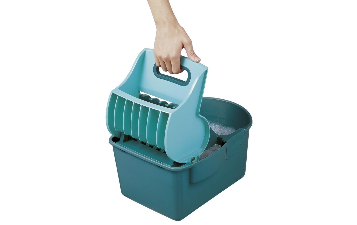 Wischtuchpresse Profi Compact 8 l, TürkisSolide Wischtuchpresse mit Fussbedienung