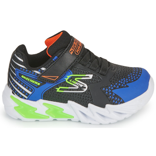Skechers - FLEX GLOW BOLT - Noir / Bleu / LED