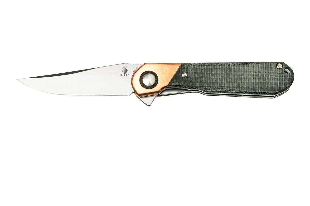 Kizer Comet V3614C3 Copper & Grey Micarta, zakmes