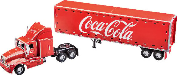 Revell 3D Puzzle - Coca Cola Lastbil Med Led - 128 Brikker - 58 CM