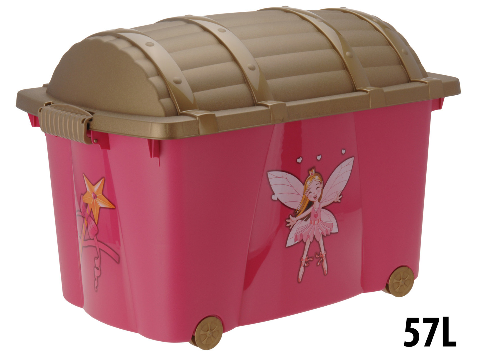 CAIXA PARA ARRUMAÇÃO PRINCESA EM PLÁSTICO 60X40X42CM
