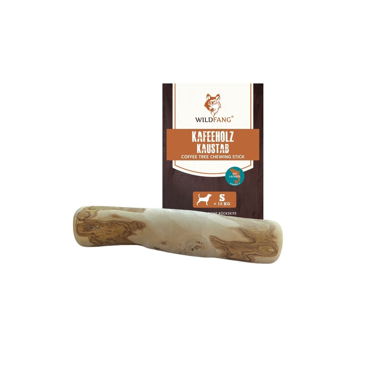 Wildfang ® Kaffeeholz Kaustab mit Lachsöl