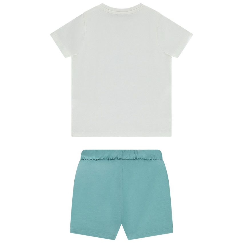 Ensemble 2 pièces avec t-shirt printé pour bébé garçon - Bleu moyen