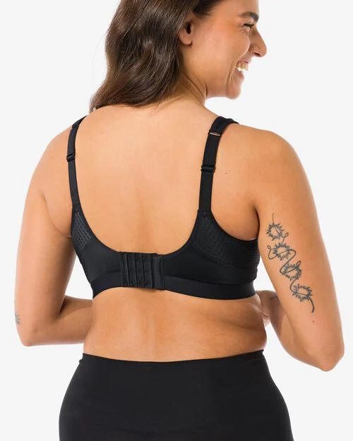 soutien-gorge de sport préformé avec armatures B-F - support intense noir