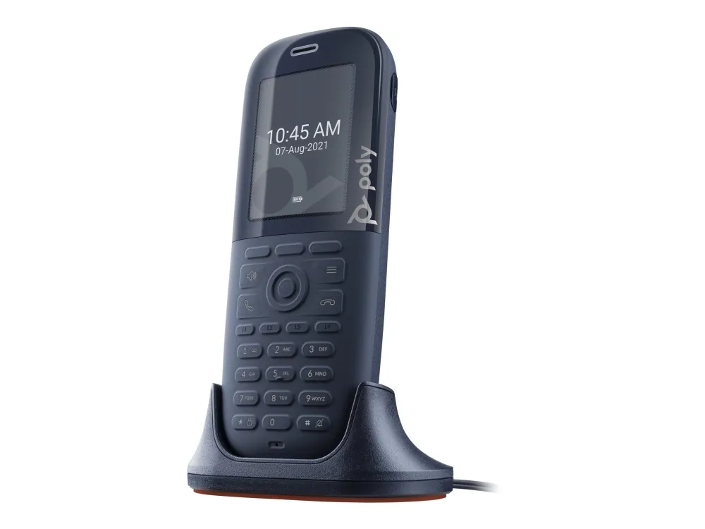 Poly Rove B2 Base Station and 30 Phone Handset Kit - Trådløs telefon med opkalds-ID/opkald venter - DECT - 3-vejs opkaldskapacitet - SIP, SIP v2, SIP over TLS, SIP over UDP, SIP over TCP, SDP, RTCP, RTP - sort