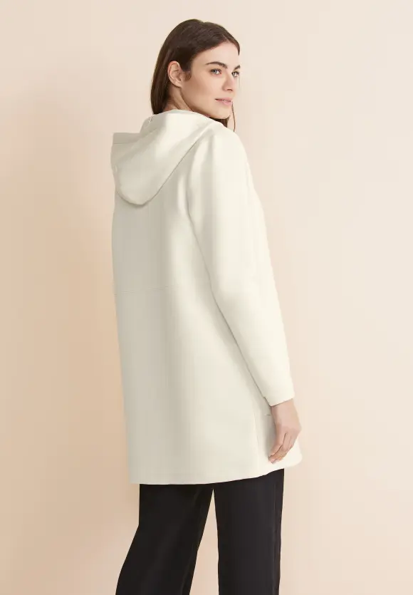 Softe Doubleface Jacke - snow cream