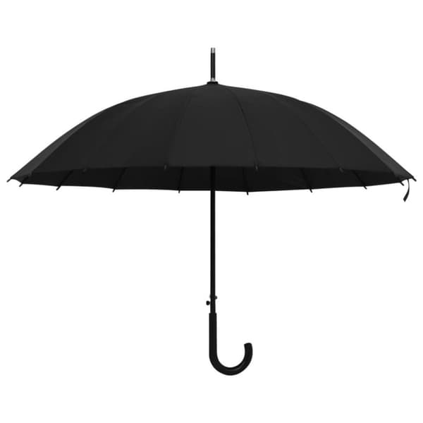 vidaXL Paraply automatisk svart 105 cm