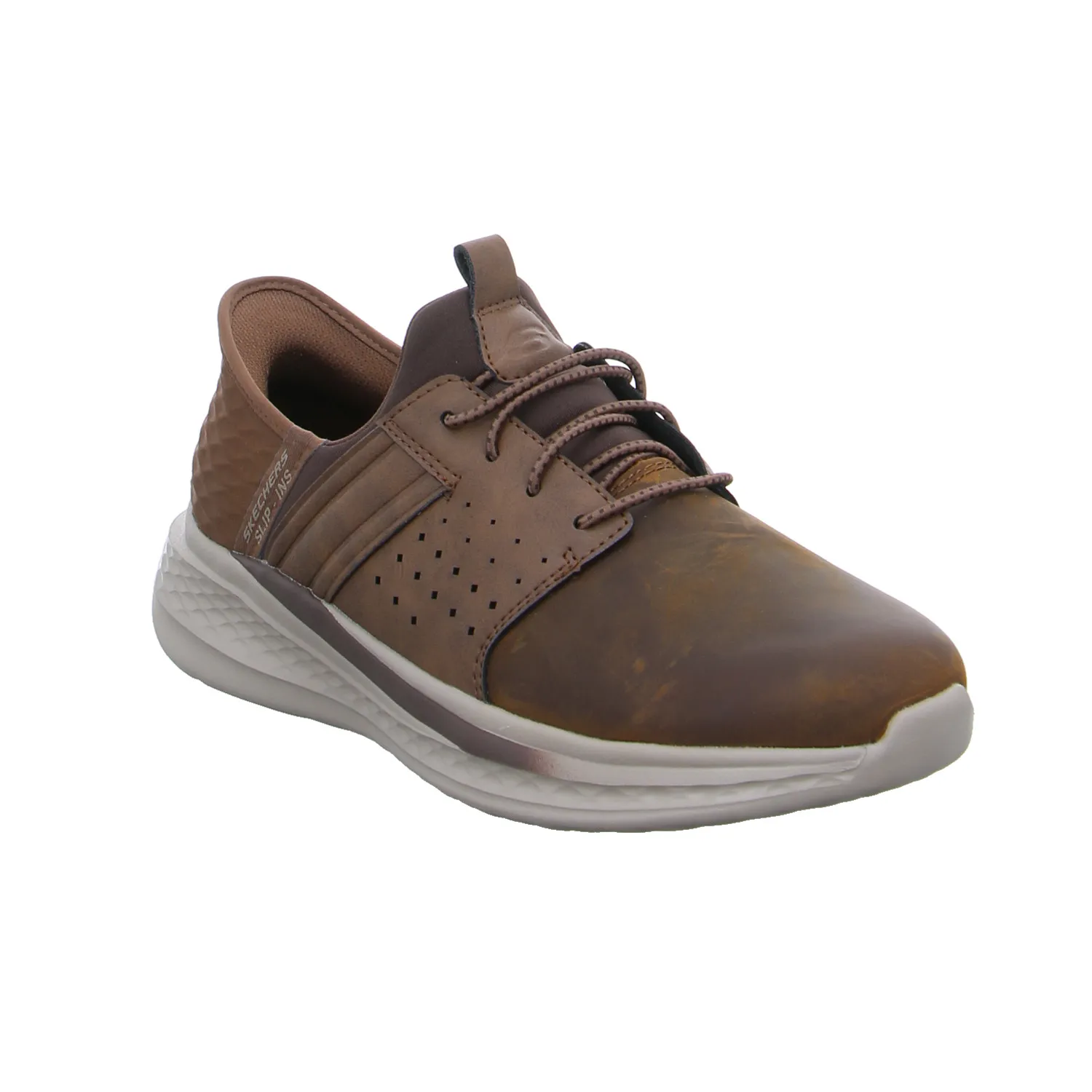 SKECHERS Halbschuhe Sneaker Braun Leder