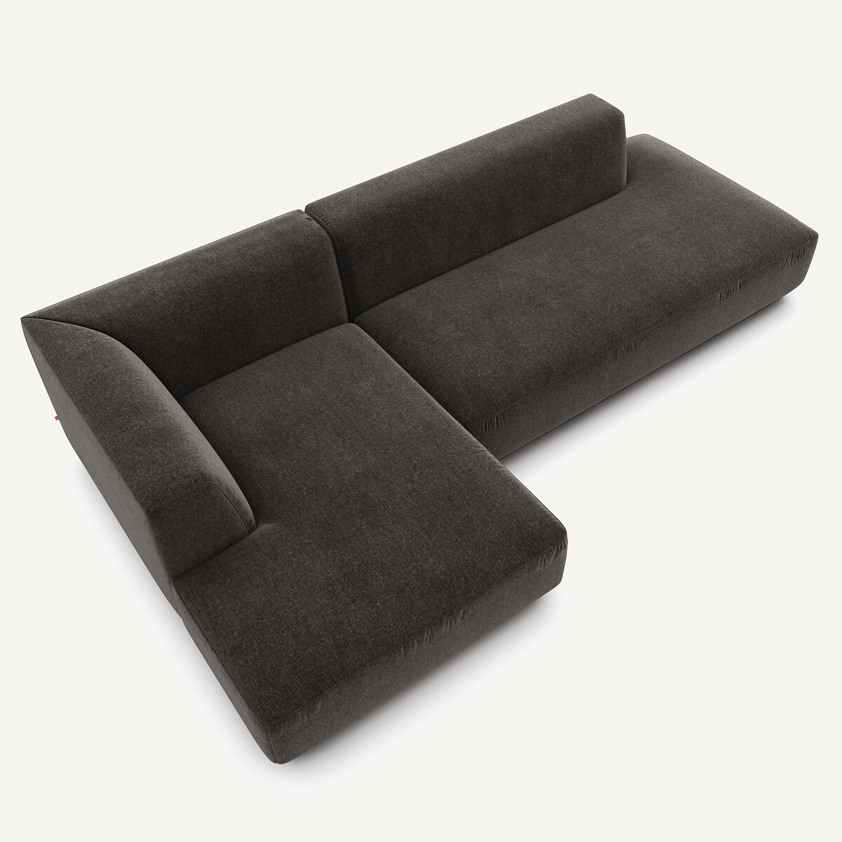 AM.PM<br>Sofá de canto esquerdo XL em veludo chenille, Jacopo