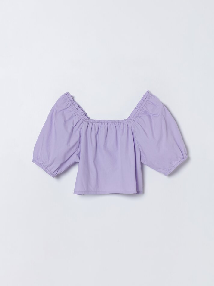 Blusa de popeline - Lilás