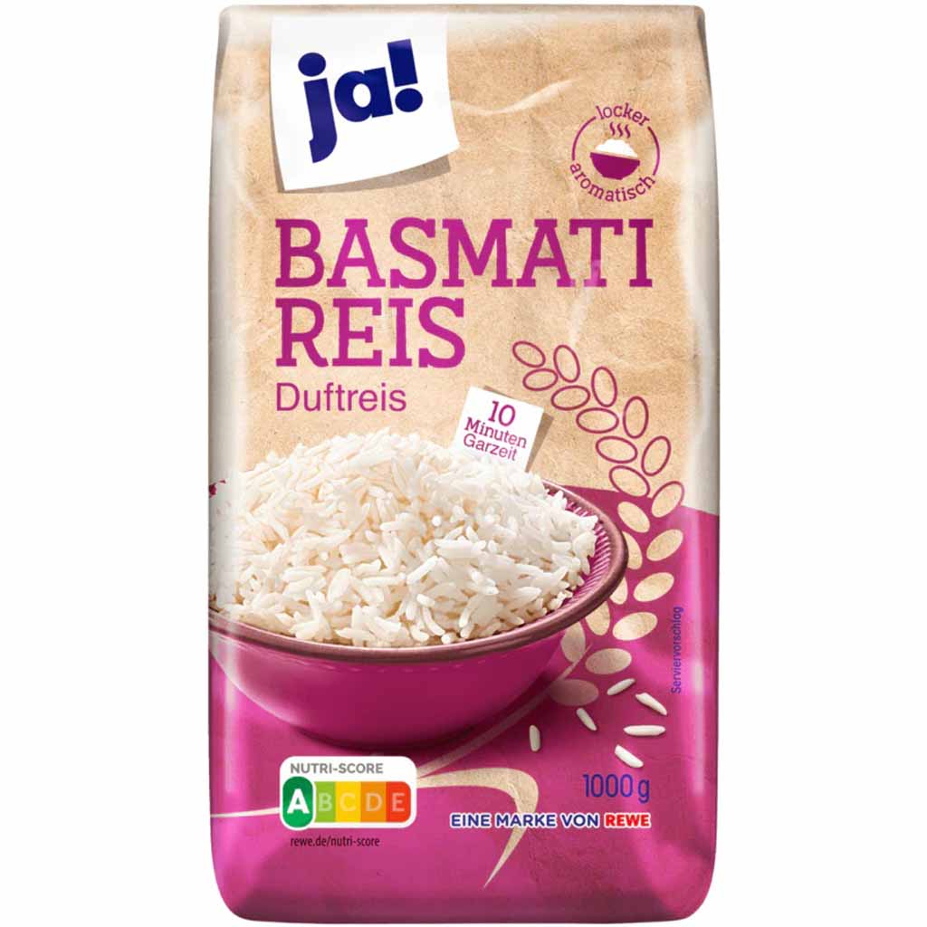 ja! Basmati Reis 1000g MHD:6.11.26