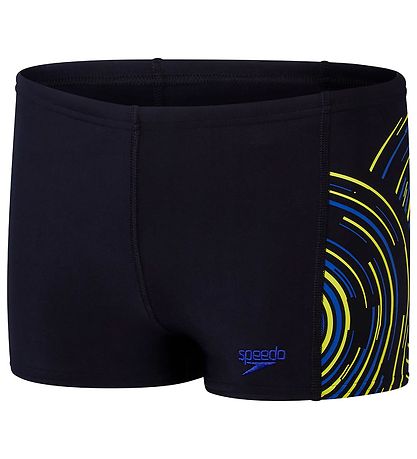 Speedo Bådebukser - Plastisol Placement Aquashorts - Sort/Bl?